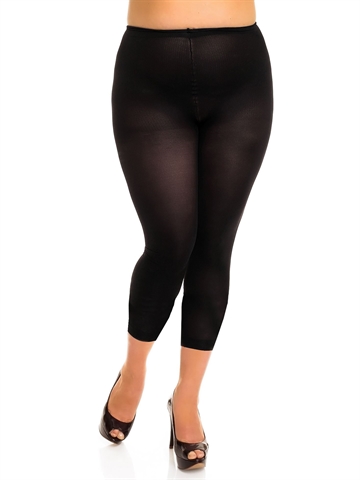 Leggings - Glamory - Velvet 80 - Schwarz